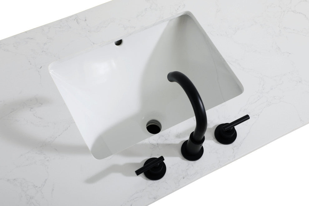 Home Living 54" Double Bathroom Vanity, Expresso