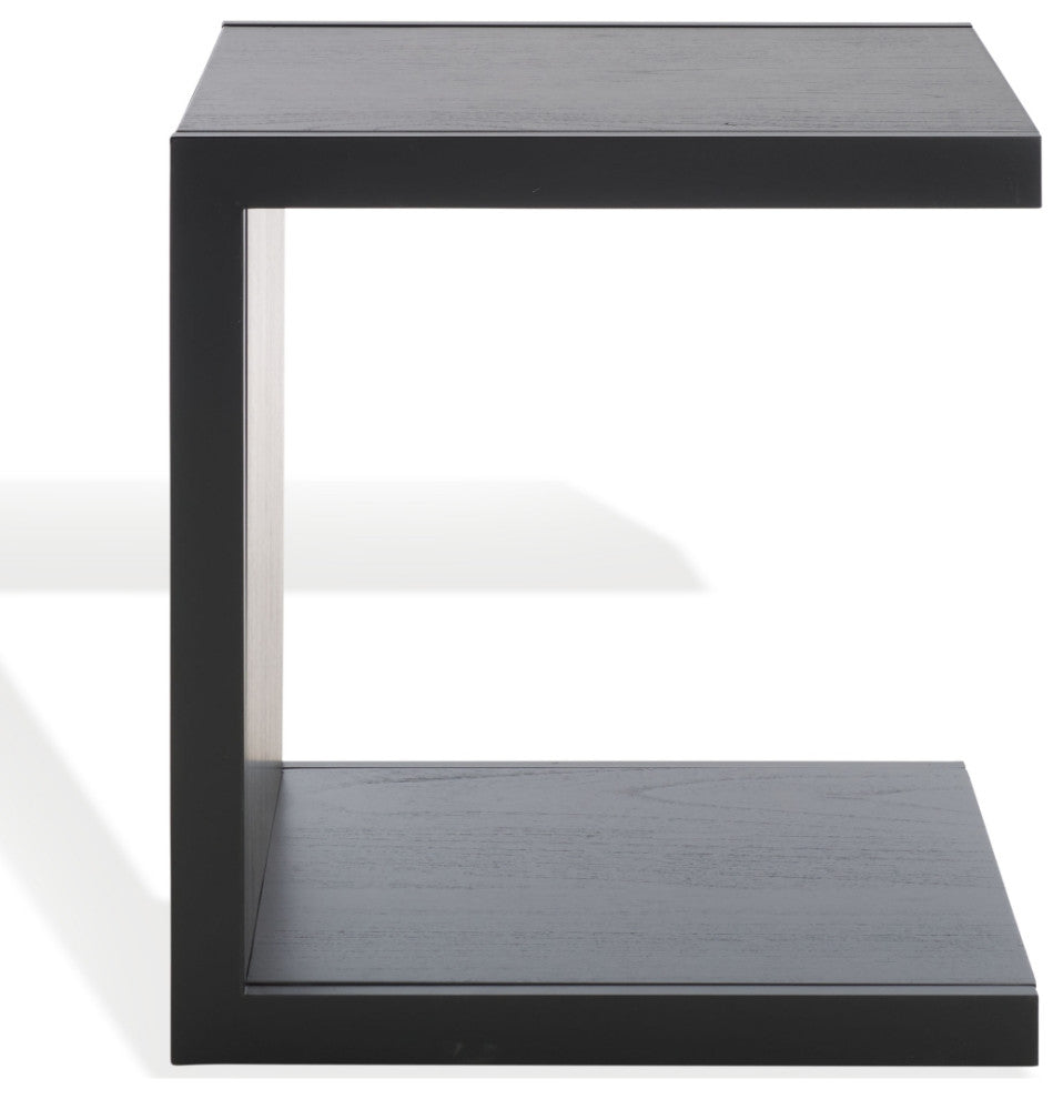 Safavieh Couture Tawney "C" Wood Accent Table, Black