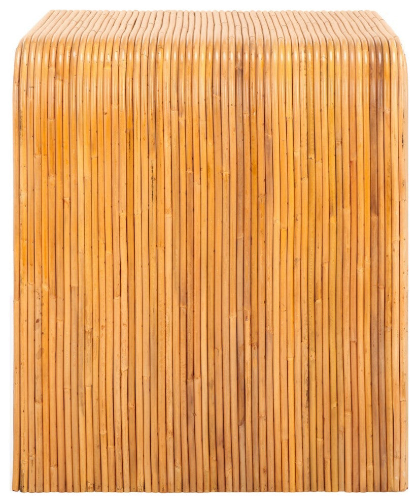 Safavieh Couture Dellabryn Rattan Accent Table, Natural