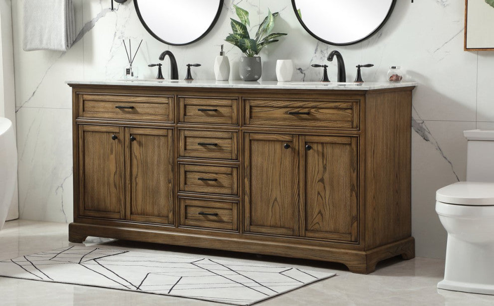 Home Living 21.5" Transitional Driftwood-Light Bathroom Vanity