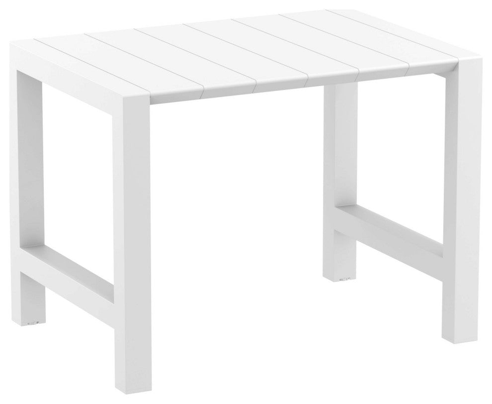 Vegas Maya 5-Piece Bar Set With 39"-55" Extendable White