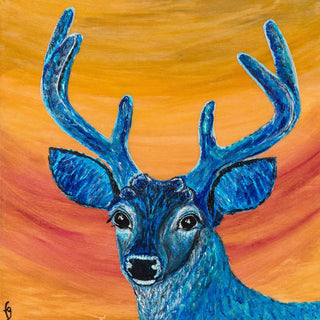 "Ace" Painting Print on Wrapped Canvas, 18"x18"