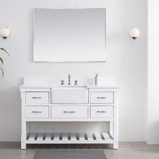 Wesley 54" Bathroom Vanity, White