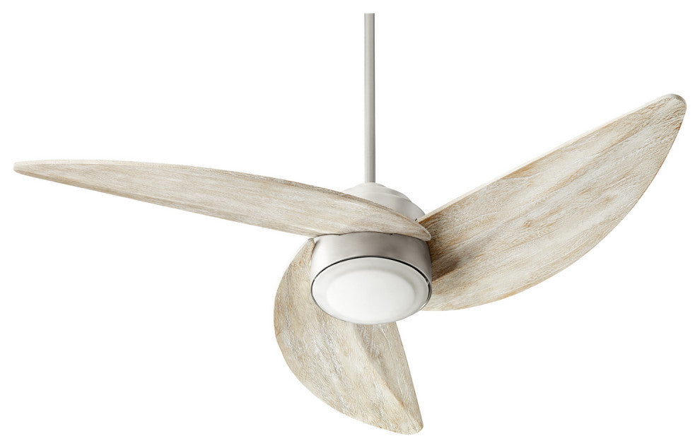 Quorum 41523-65 LED Ceiling Fan, Satin Nickel Finish