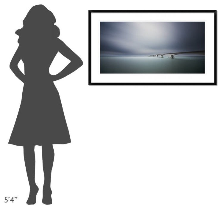 "The Infinite Bridge" Framed Digital Print by Arthur Van Orden, 44x26"