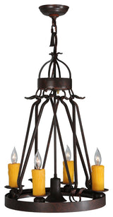 18W Lakeshore 4 LT W/Downlight Chandelier