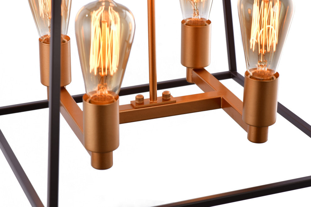 Lazzur Aisne 4 Light 15" Matte Oil Rubbed Bronze Pendant