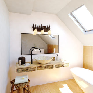 Vaxcel Bozeman 3L Vanity Burnished Bronze