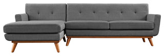 Gray Engage Left-Facing Sectional Sofa