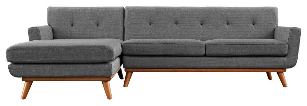Gray Engage Left-Facing Sectional Sofa