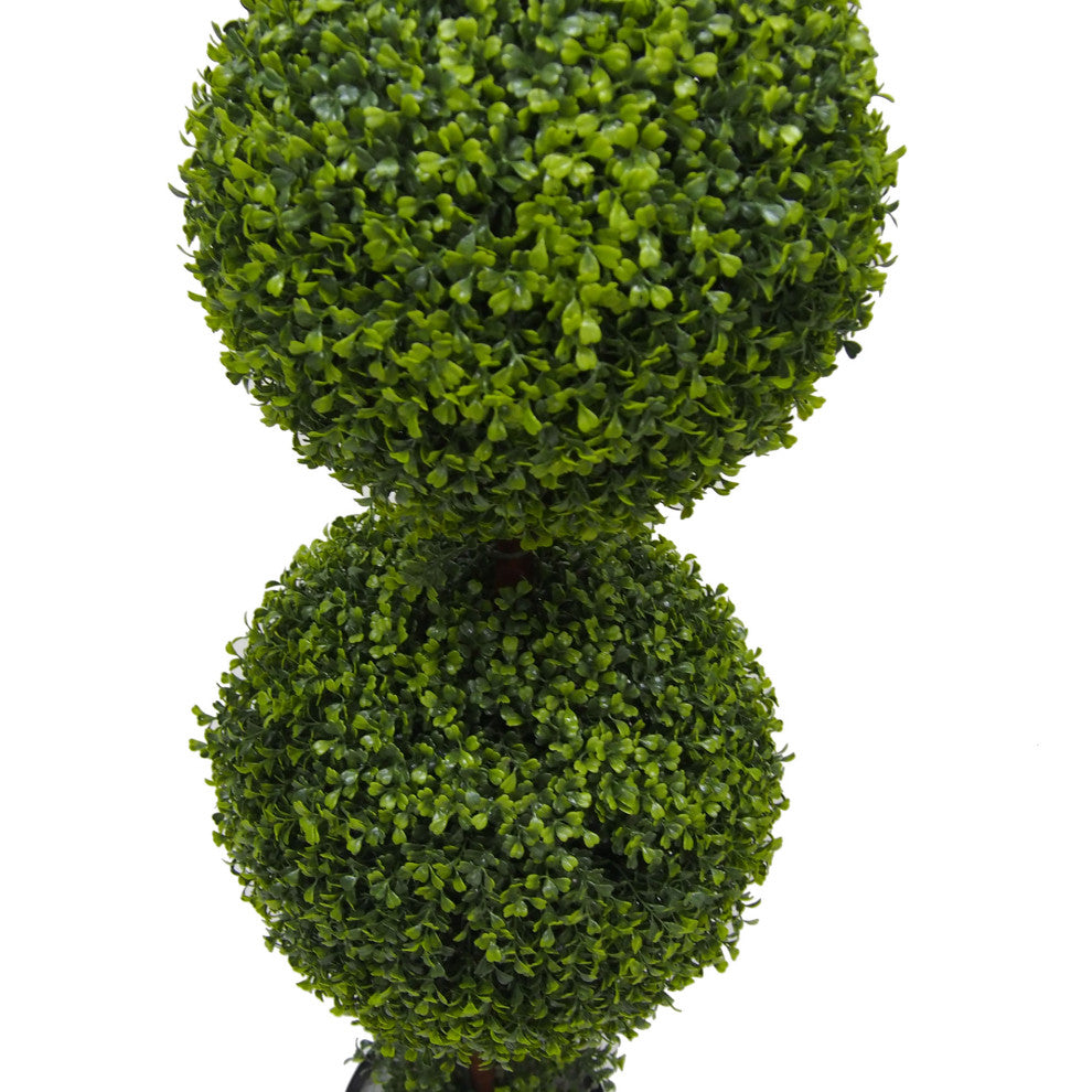 Vickerman TP170760 5'  Artificial Triple Ball Green Boxwood Topiary
