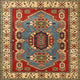 Ahgly Company Indoor Square Traditional Area Rugs, 5' Square