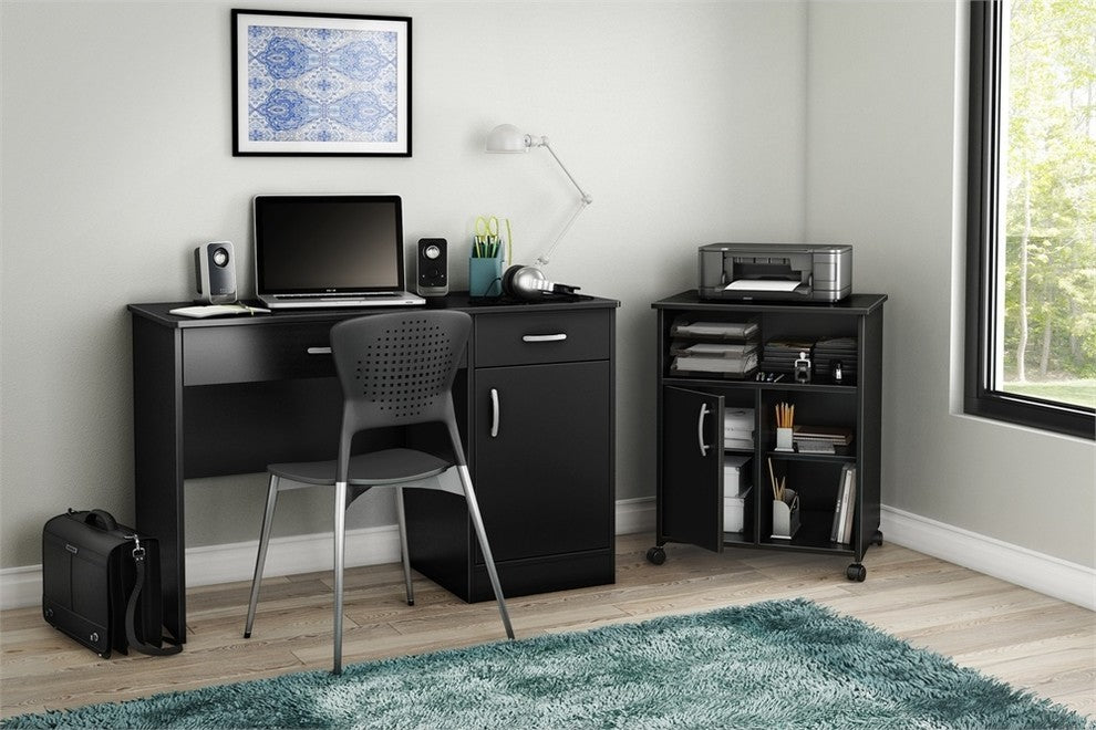 South Shore Axess Printer Stand, Pure Black
