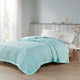 Madison Park Solid Embossed Microfiber Premium Oversized Blanket, Twin