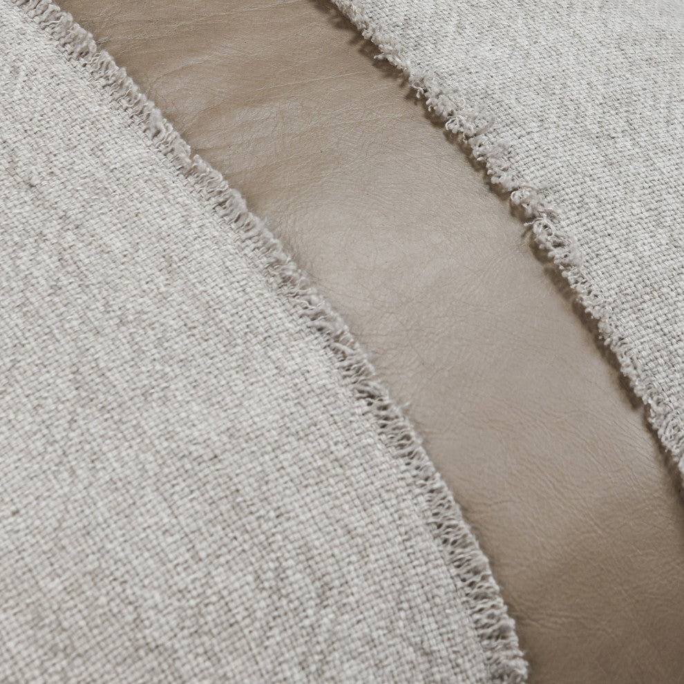 Steam 26" Throw Pillow, Natural by Kosas Home, Taupe, Natural