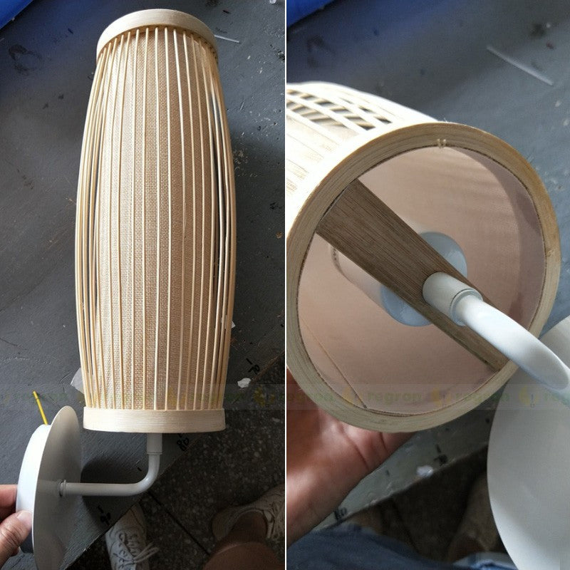 Rubi | Modern Japanese Bamboo Wall Lamp
