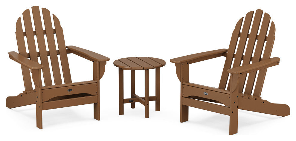 Trex Outdoor Furniture Cape Cod 3-Piece Adirondack Set, Tree House