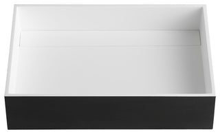 ALFI brand ABRS2014BM Black Matte 20" x 14" Solid Surface Resin Sink