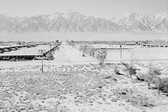 Manzanar from Guard Tower, View West (Sierra Nevada in Background)