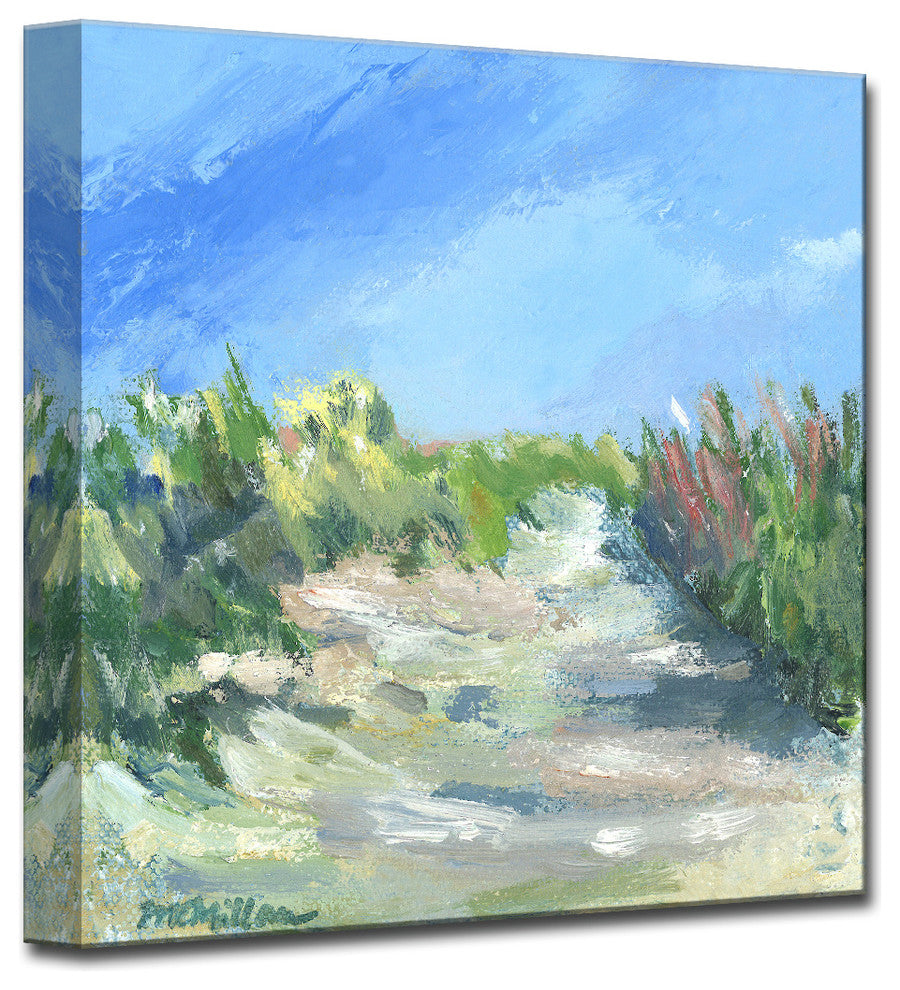 Seagrass Walk' Ready2HangArt Canvas by Leslie Owens, 16"x16"