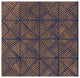 "Copper Pattern II" Digital Paper Print by Kathrine Lovell, 38"x38"