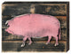 Vintage Country Style Pink Pig