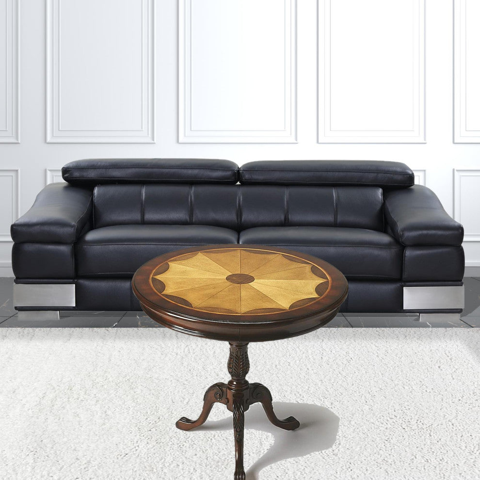 Traditional Cherry Round Pedestal Table