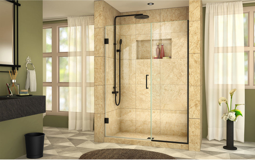 Dreamline Unidoor Min 54" To Max 54-1/2"x72" Hinged Shower Door