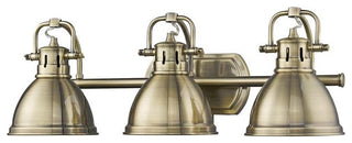 Golden Lighting 3602-BA3-AB Duncan 3 Light 25"W Bathroom Vanity - Aged Brass /