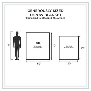 Flannel Fleece Throw Blanket Oversized Lightweight Microfiber, Red