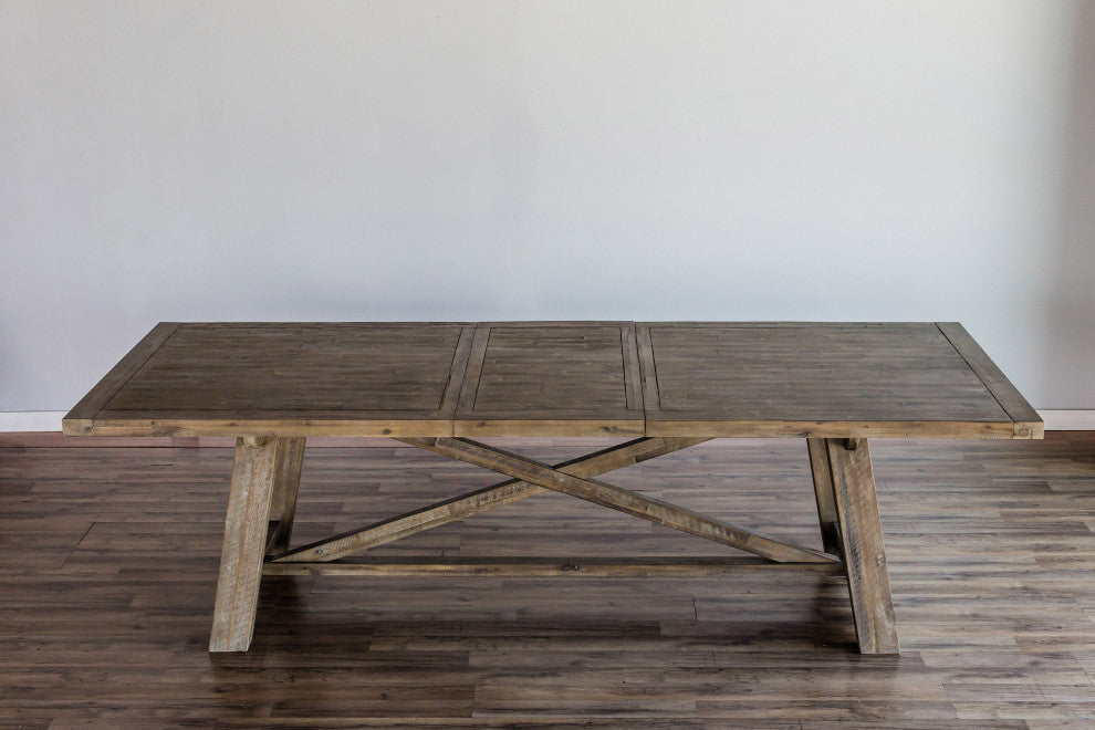 Newberry Extension Dining Table, Weathered Natural