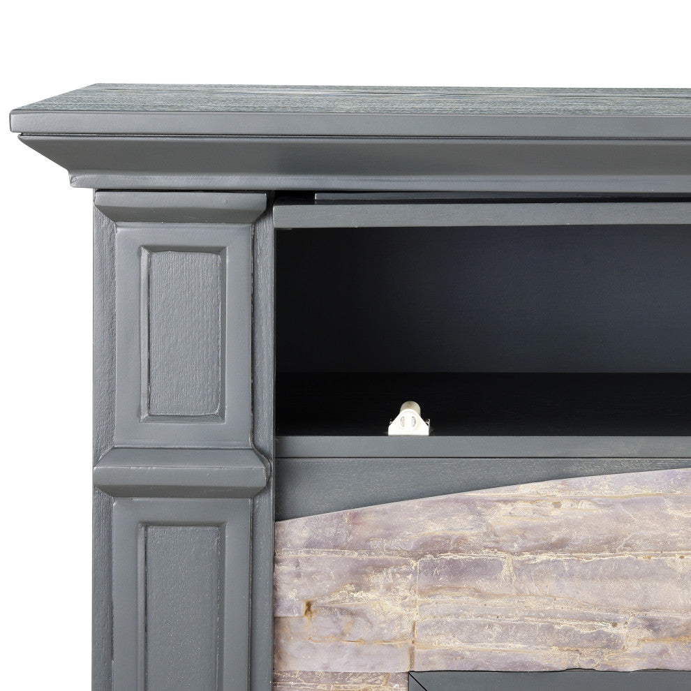 Savannah Color Changing Media Fireplace, Gray