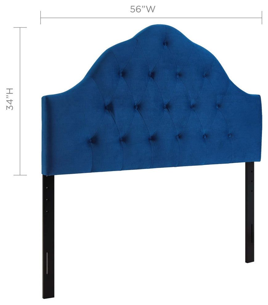 Sovereign Full Diamond Tufted Performance Velvet Headboard