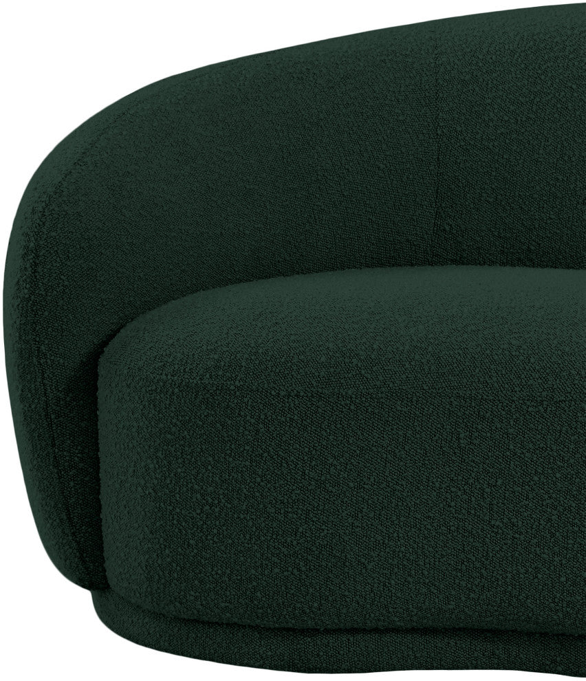Hyde Boucle Fabric Upholstered, Green, Chair