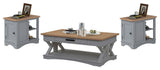 Cocktail Table With 2 Chairside Tables