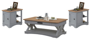 Cocktail Table With 2 Chairside Tables