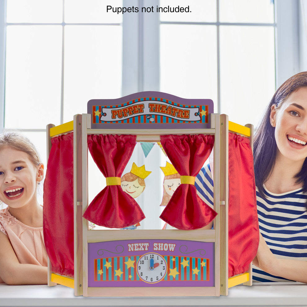 Puppet Theater Wooden Tabletop Toy to Inspire Imagination and Creativity
