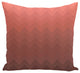 Depth Perception Stripes Print Pillow, Mahogany, 16"x16"