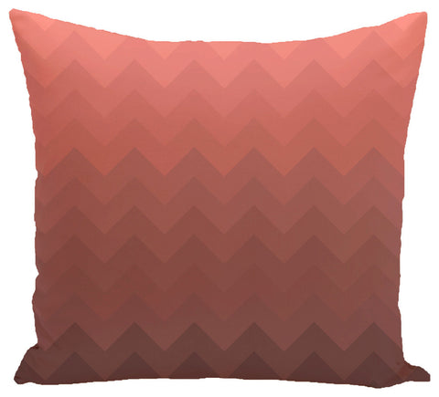 Depth Perception Stripes Print Pillow, Mahogany, 16