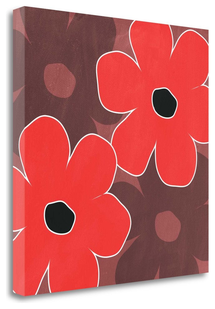 "Big Flowers II" By Linda Woods, Giclee Print on Gallery Wrap Canvas