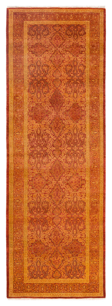 Mogul, One-of-a-Kind Hand-Knotted Area Rug Orange, 3'0"x9'0"