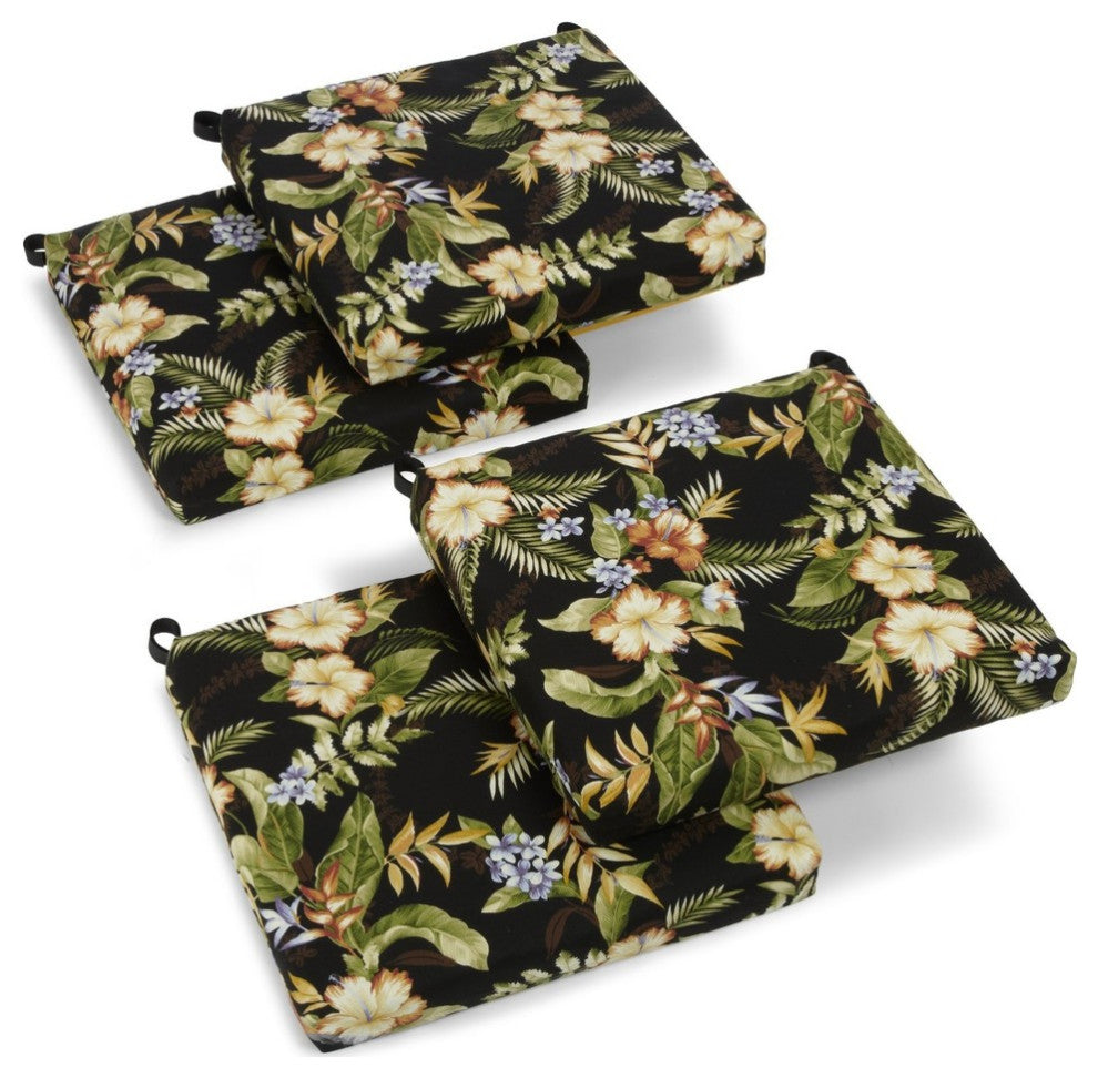 20"x21" Spun Polyester Chair Cushion, Set of 4, Oahu