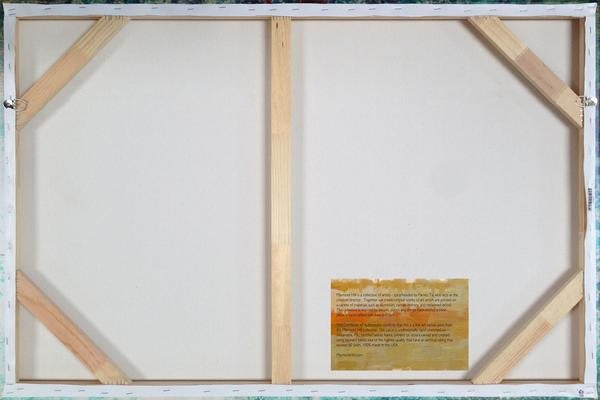 "Lake Marmont" Floater Framed Painting Print on Canvas, 18"x12"