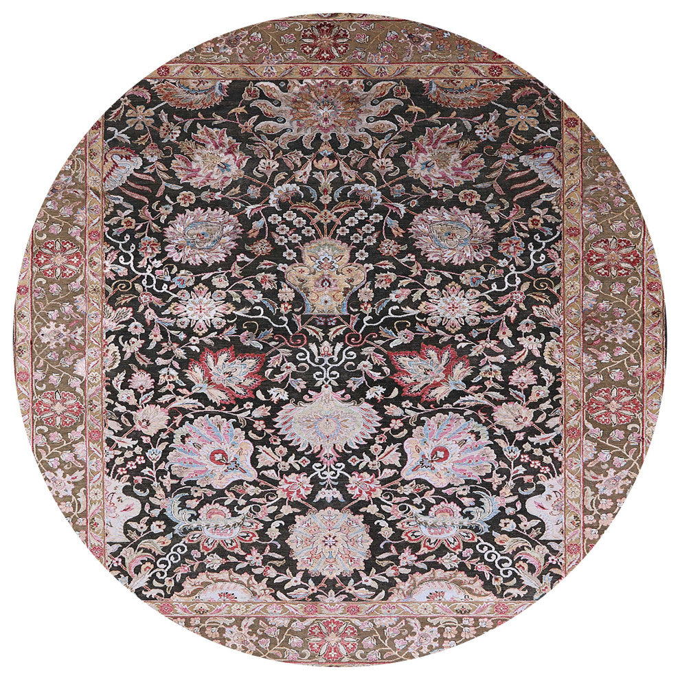 Ahgly Company Indoor Round Mid-Century Modern Area Rugs, 3' Round