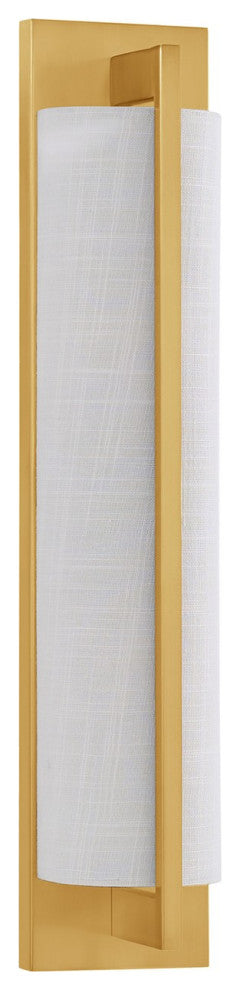 Newell 2-Light Wall Sconce, Warm Brass