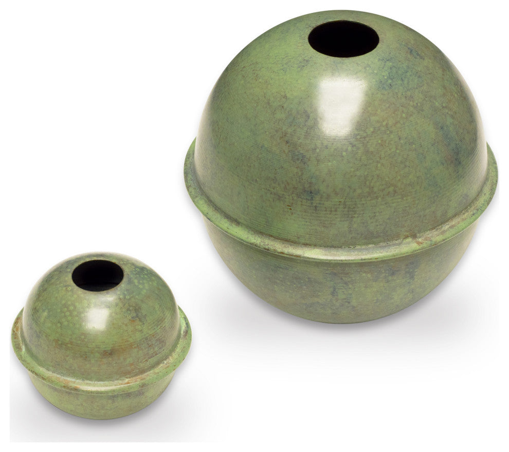 Copper Large Weathervane 2" and 4" Spacer Ball Set, Blue Verde Copper