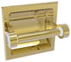 Clearview Recessed Toilet Paper Holder, Unlacquered Brass