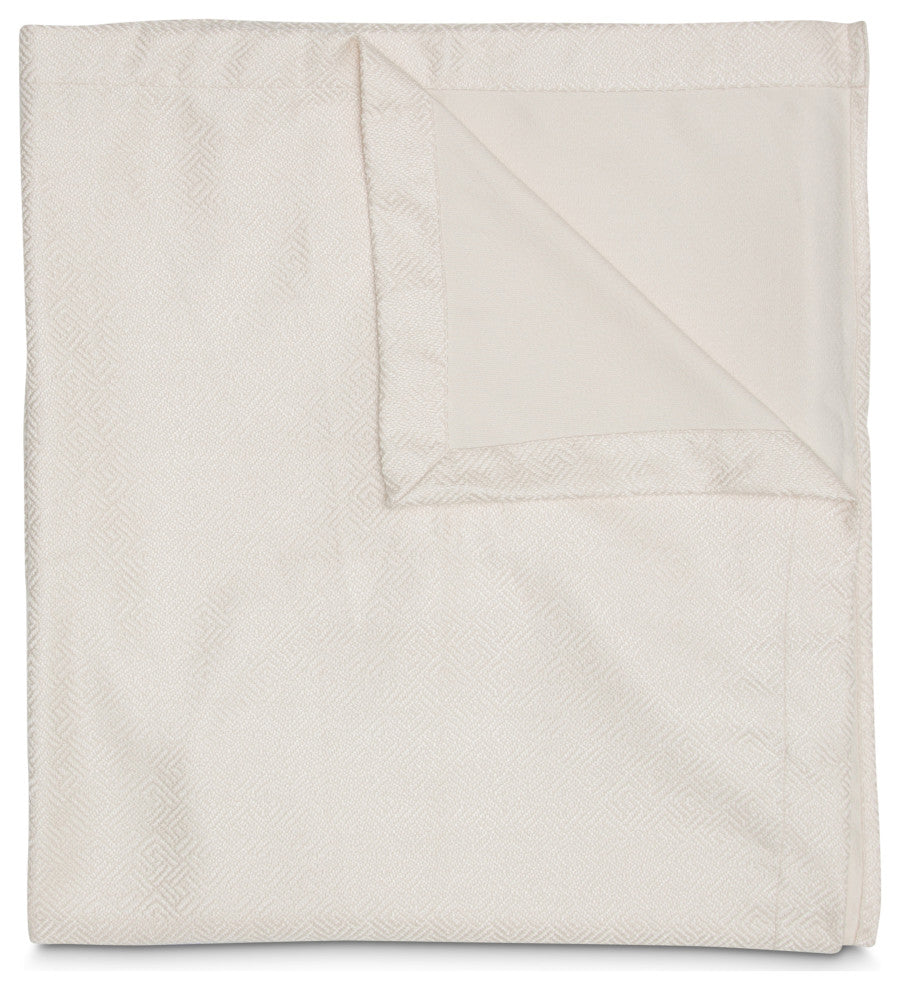 Potenza 3-Piece Queen Bed Throw Set - Pearl