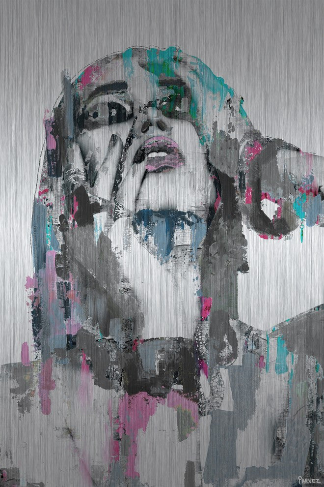 "Bewildered Beauty" Painting Print on Brushed Aluminum, 40"x60"