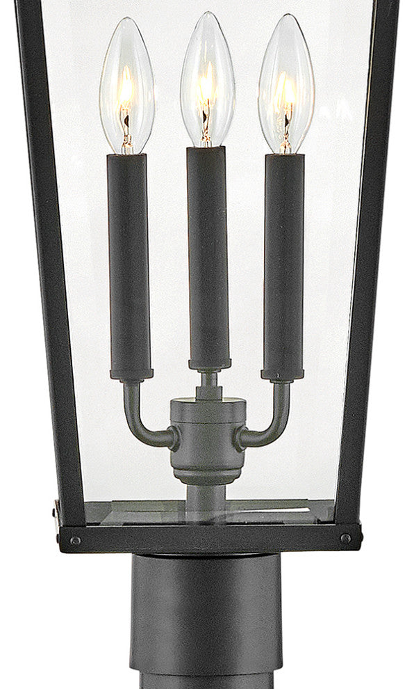 Hinkley Dawson Large Post Top Or Pier Mount Lantern, Black
